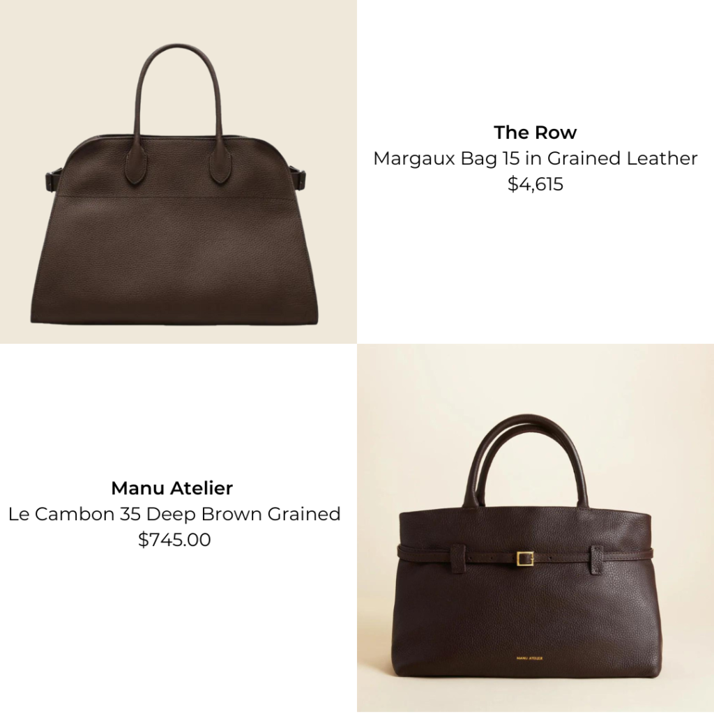 the row margaux bag dupe