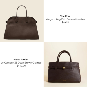 Comparison of The Row Margaux Dupe: Do you love it or hate it